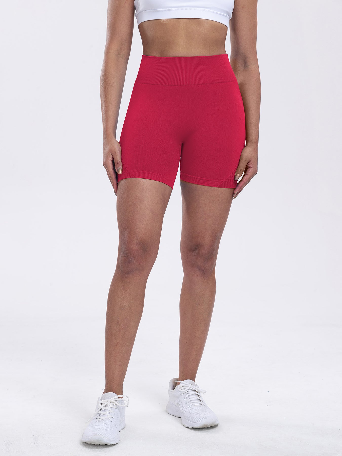 Seamless Impact Shorts for Women, Invisable Scrunch Butt Lifting Gym Seamless Booty Biker Shorts, Breathable Comfortable High Stretch Skinny Shorts, Gym Shorts, Ladies Sportswear for Indoor Outdoor Wear